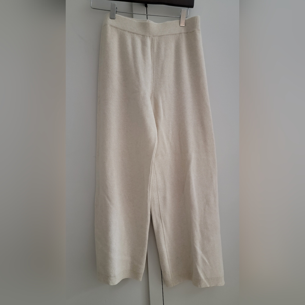 Ivory knit pants